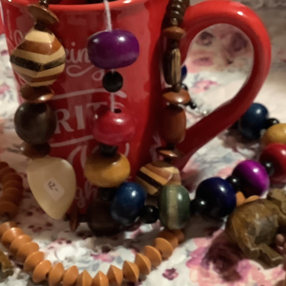 Beautiful wood necklaces